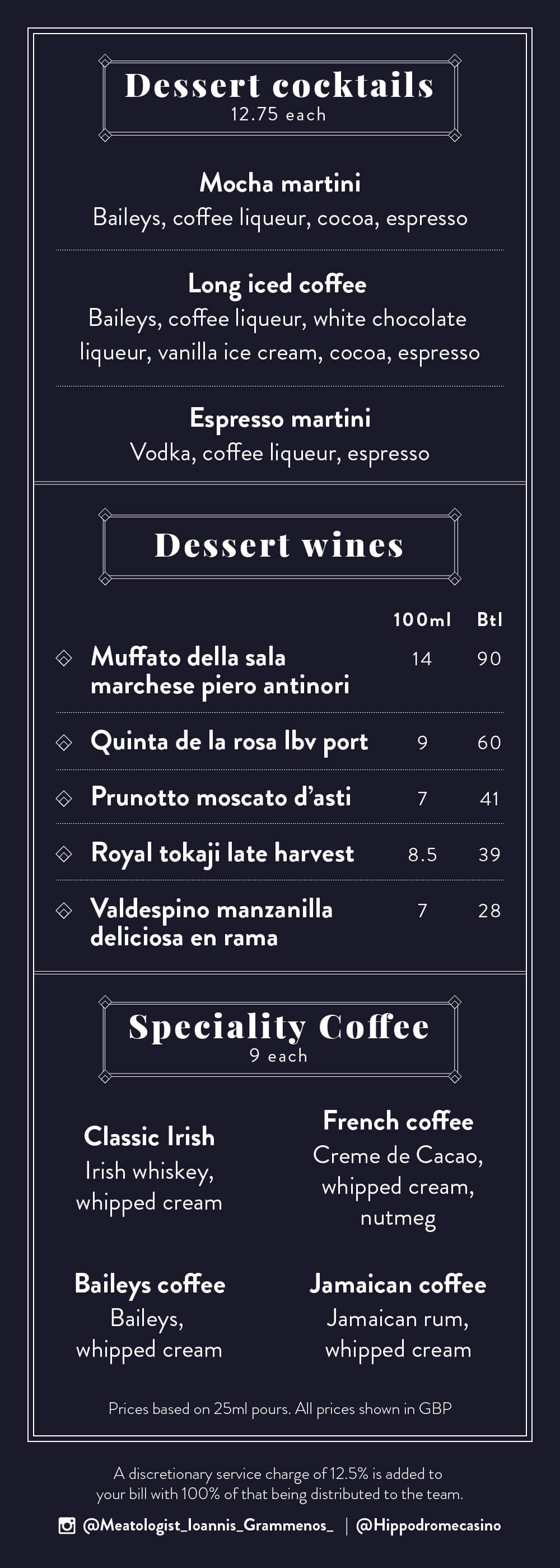 Dessert Menu - Page 2