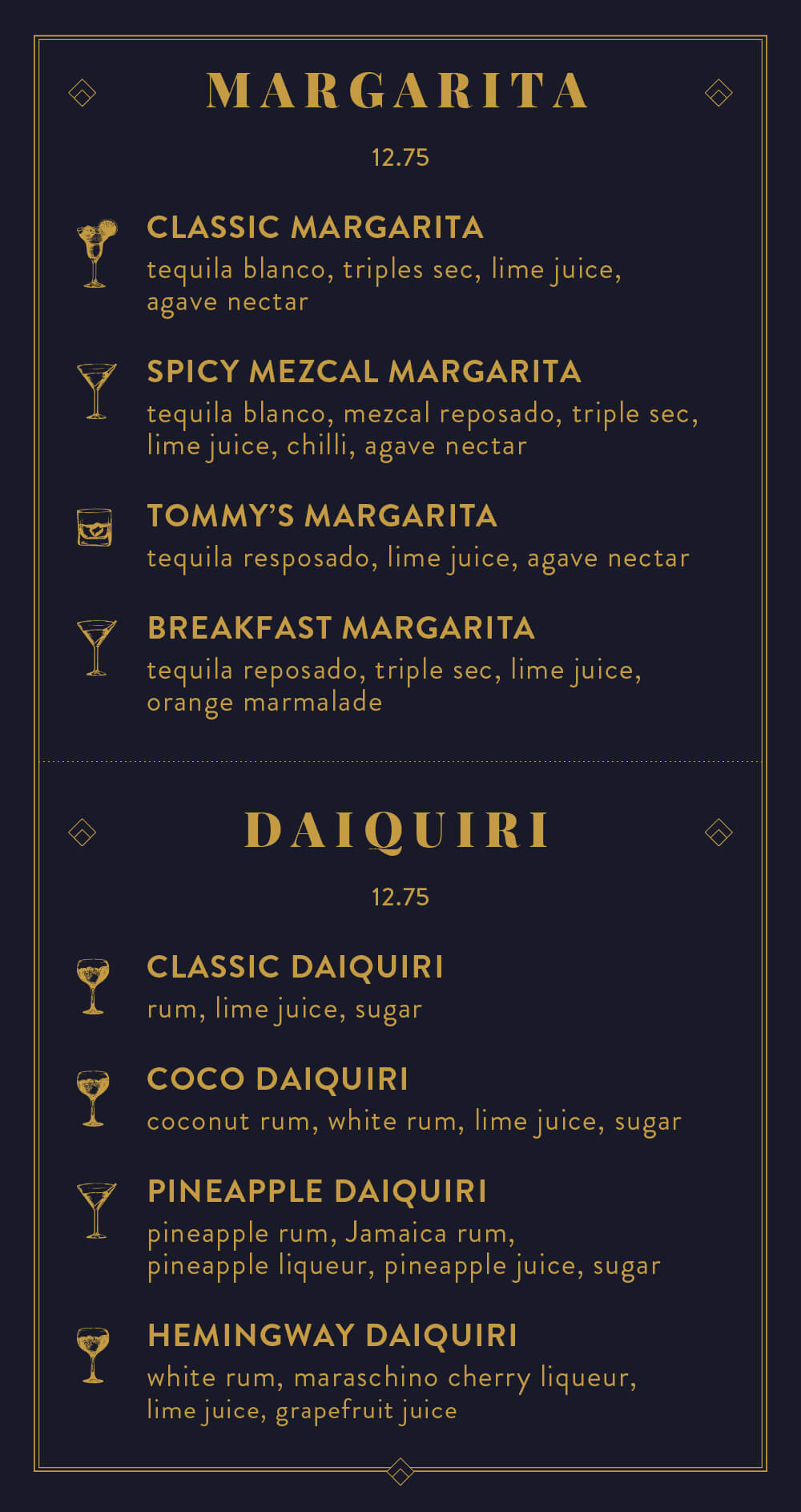 Margarita 12.75
